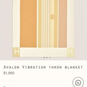 Hermès Paris Merino Wool Throw